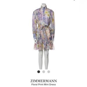 Floral Zimmerman dress, worn once and dry, cleaned